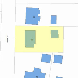 66 Cedar St, Newton, MA 02459 plot plan