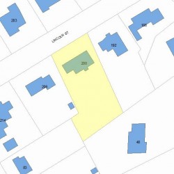 200 Lincoln St, Newton, MA 02461 plot plan