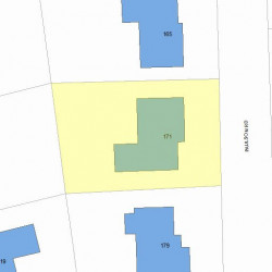 171 Paulson Rd, Newton, MA 02468 plot plan