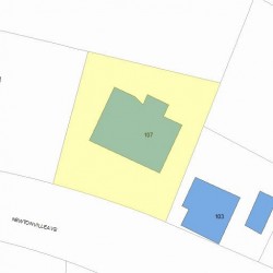 107 Newtonville Ave, Newton, MA 02458 plot plan