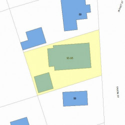 95 Faxon St, Newton, MA 02458 plot plan