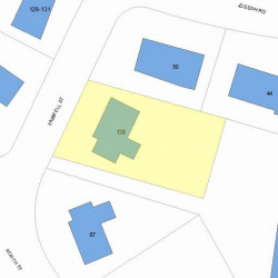 138 Farwell St, Newton, MA 02460 plot plan