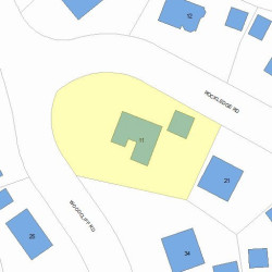 11 Rockledge Rd, Newton, MA 02461 plot plan
