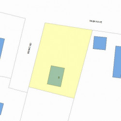 8 Irving Rd, Newton, MA 02468 plot plan