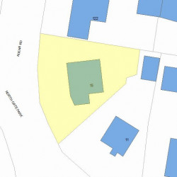 15 Gate Park, Newton, MA 02465 plot plan