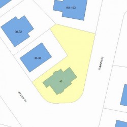 40 Willow St, Newton, MA 02459 plot plan