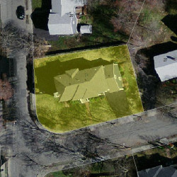 39 Sycamore Rd, Newton, MA 02459 aerial view