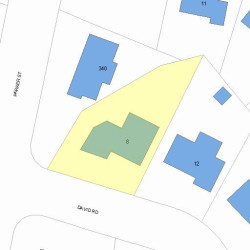 8 David Rd, Newton, MA 02459 plot plan