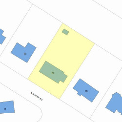 62 Stanley Rd, Newton, MA 02468 plot plan