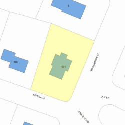 1801 Washington St, Newton, MA 02466 plot plan