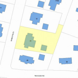 22 Irvington St, Newton, MA 02468 plot plan