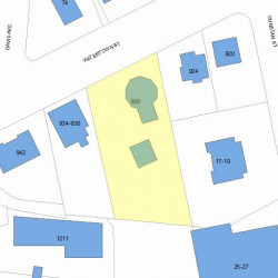 930 Watertown St, Newton, MA 02465 plot plan