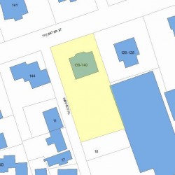 140 Webster St, Newton, MA 02465 plot plan