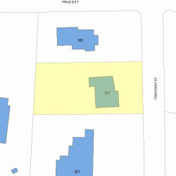 311 Chestnut St, Newton, MA 02465 plot plan