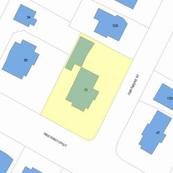 55 Washington St, Newton, MA 02458 plot plan