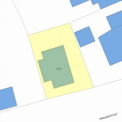 1113 Washington St, Newton, MA 02465 plot plan