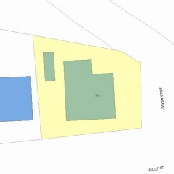 331 Elliot St, Newton, MA 02464 plot plan