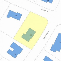 115 Old Farm Rd, Newton, MA 02459 plot plan