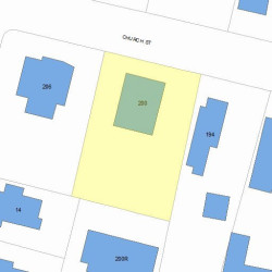 200 Church St, Newton, MA 02458 plot plan
