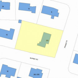 385 Parker St, Newton, MA 02459 plot plan