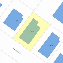 29 Bennington St, Newton, MA 02458 plot plan