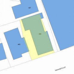 439 Washington St, Newton, MA 02458 plot plan