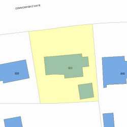 822 Commonwealth Ave, Newton, MA 02459 plot plan