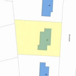 67 Judith Rd, Newton, MA 02459 plot plan