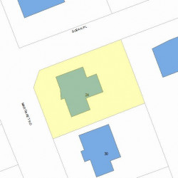 24 Margaret Rd, Newton, MA 02461 plot plan