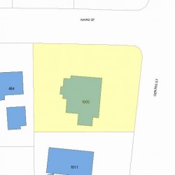 1005 Centre St, Newton, MA 02459 plot plan