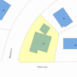 66 Marlboro St, Newton, MA 02458 plot plan