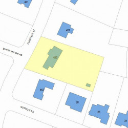 432 Chestnut St, Newton, MA 02468 plot plan