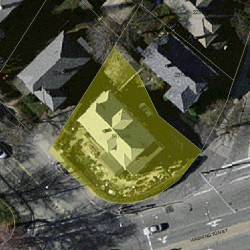 549 Washington St, Newton, MA 02458 aerial view