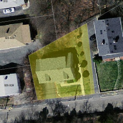 1277 Boylston St, Newton, MA 02461 aerial view