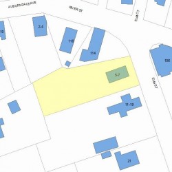 7 Elm St, Newton, MA 02465 plot plan