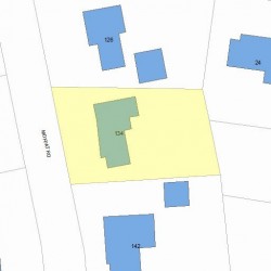 134 Moffat Rd, Newton, MA 02468 plot plan