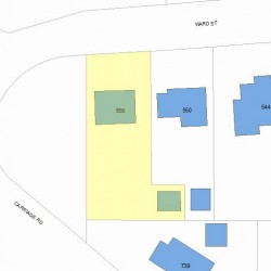 556 Ward St, Newton, MA 02459 plot plan