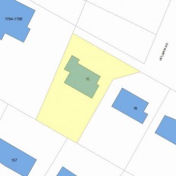 15 Holman Rd, Newton, MA 02466 plot plan