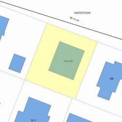 116 Boyd St, Newton, MA 02458 plot plan