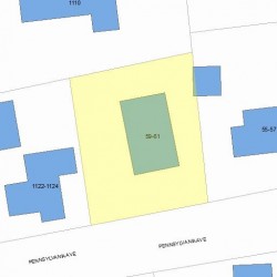 59 Pennsylvania Ave, Newton, MA 02464 plot plan