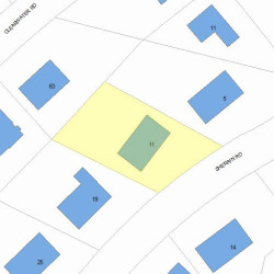 11 Sherrin Rd, Newton, MA 02462 plot plan