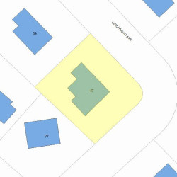 47 Larchmont Ave, Newton, MA 02468 plot plan