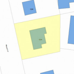 1334 Walnut St, Newton, MA 02461 plot plan