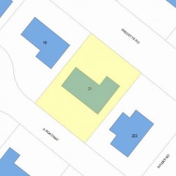 21 Fredette Rd, Newton, MA 02459 plot plan