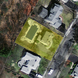 28 Clearwater Rd, Newton, MA 02462 aerial view