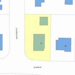 20 Applegarth St, Newton, MA 02459 plot plan