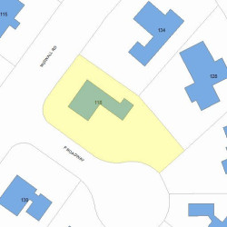 118 Wiswall Rd, Newton, MA 02459 plot plan