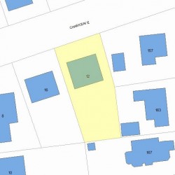 12 Chaske Ave, Newton, MA 02466 plot plan