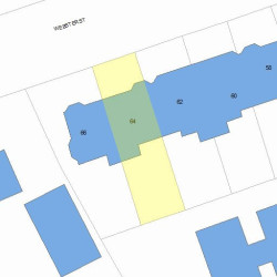 64 Webster St, Newton, MA 02465 plot plan