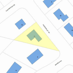 11 Pierrepont Rd, Newton, MA 02462 plot plan